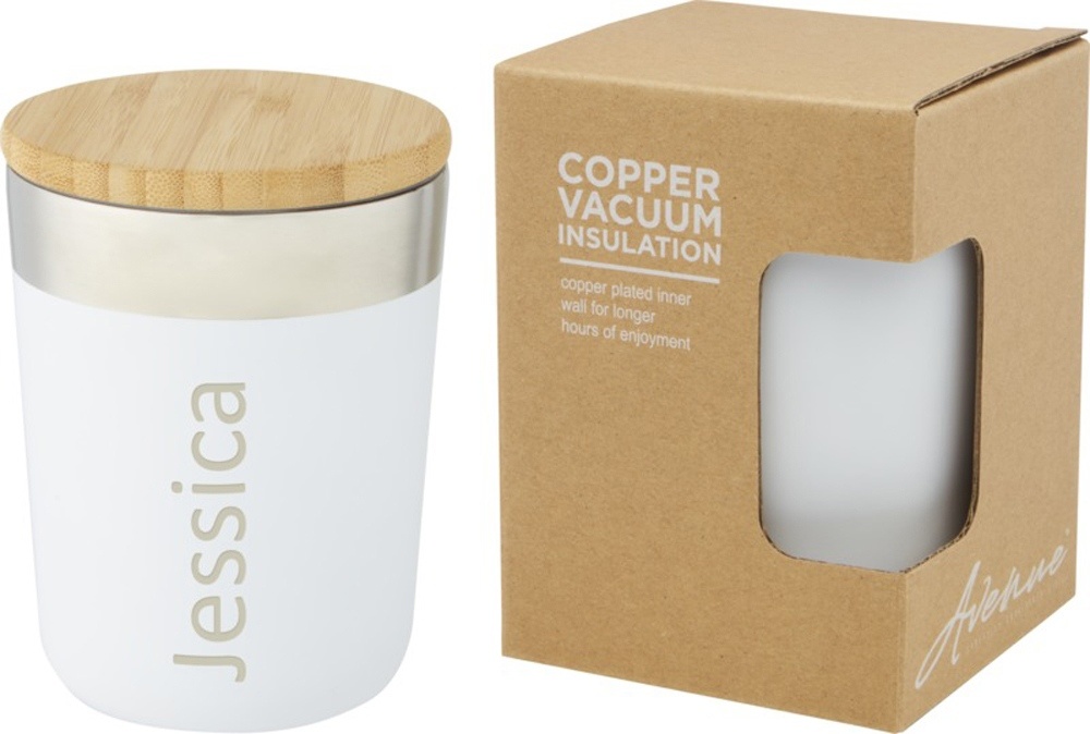 Кружка с вакуумной изоляцией и бамбуковой крышкой Lagan