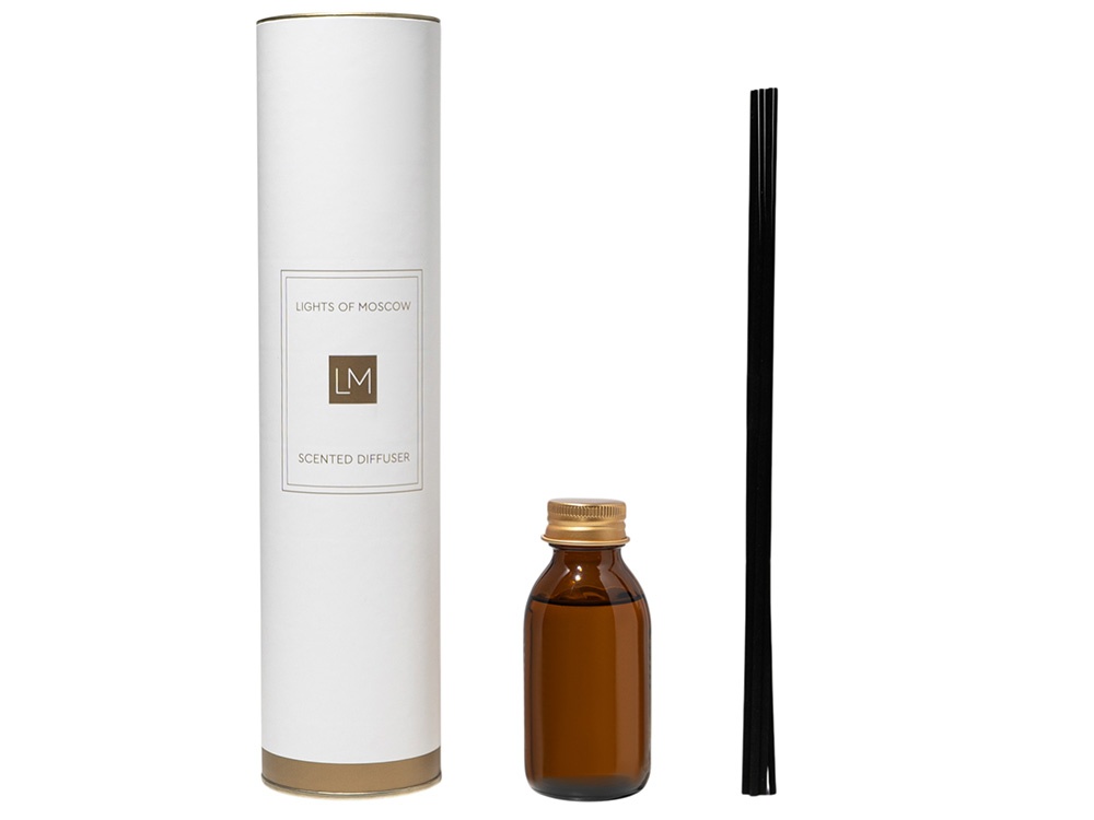 Ароматический диффузор с палочками, флер: личи и пион, мох, 100 мл