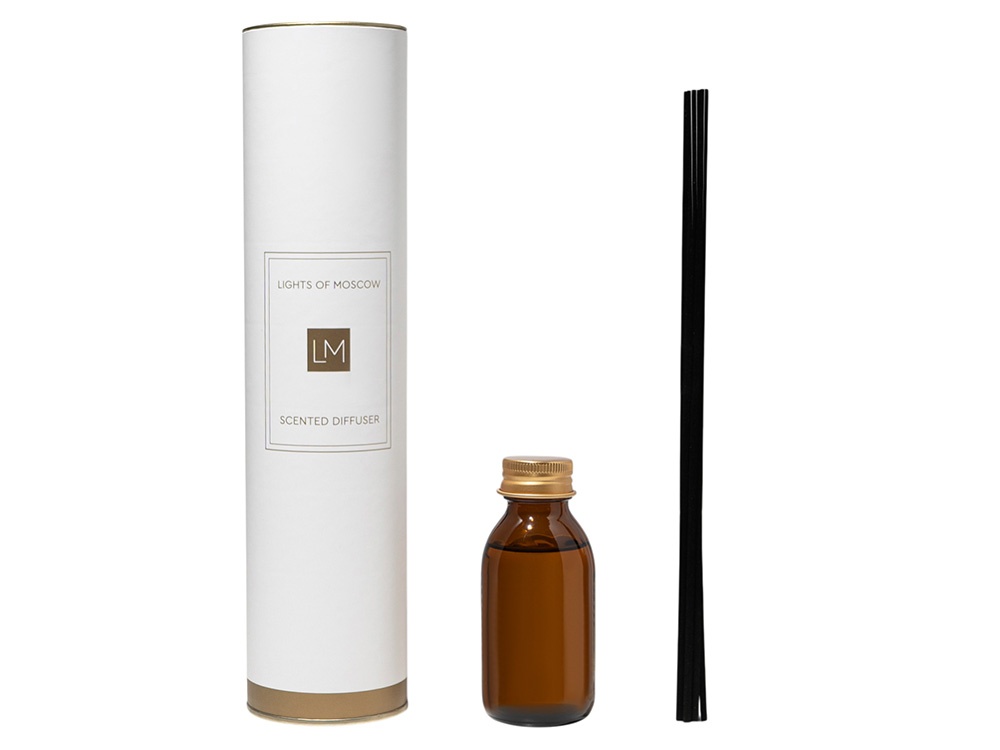 Ароматический диффузор с палочками, флер: личи и пион, мох, 100 мл