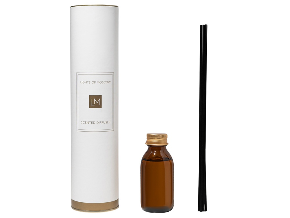Ароматический диффузор с палочками, флер: личи и пион, мох, 100 мл