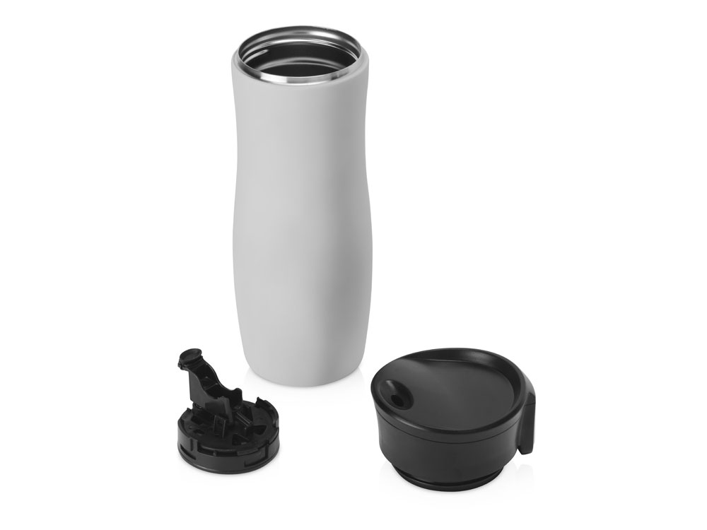 Вакуумная герметичная термокружка Streamline с покрытием soft-touch, тубус