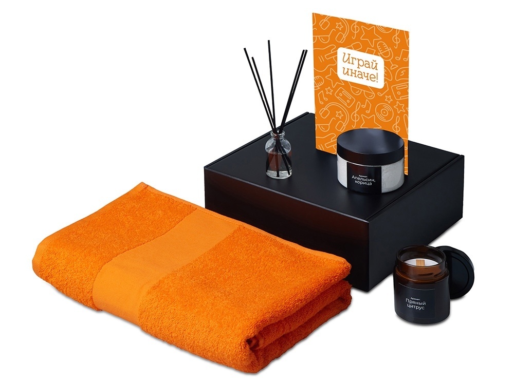 Подарочный набор Re:y. Care с полотенцем, солью для ванны и диффузором