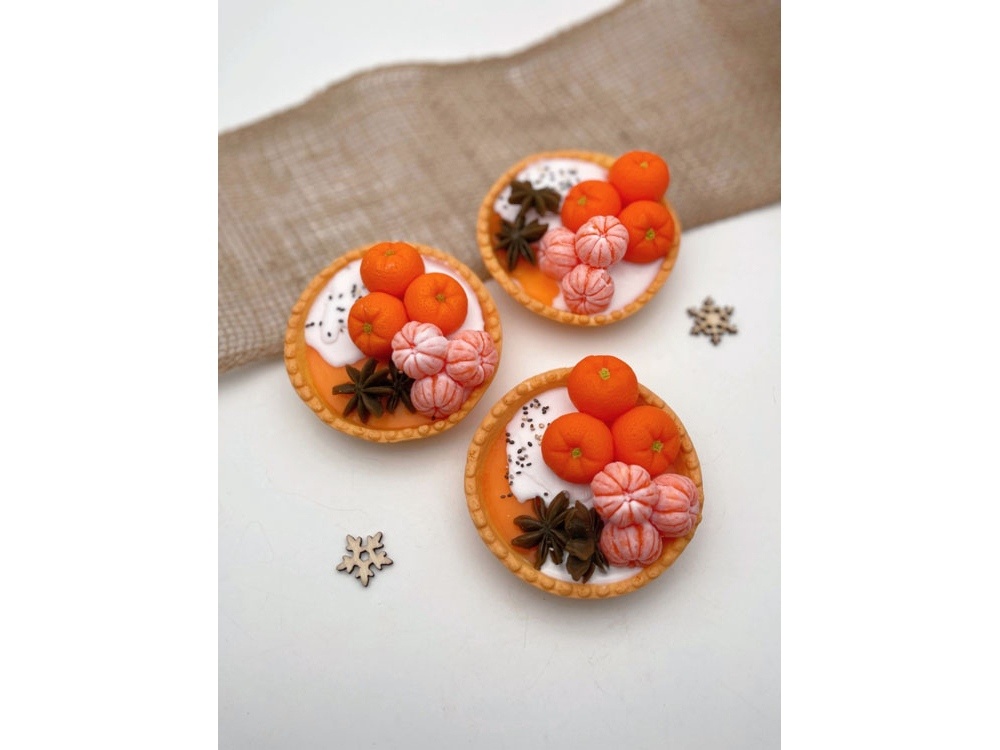 Мыло ручной работы Тарталетка с мандаринами