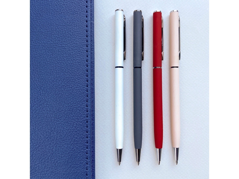 Ручка металлическая шариковая Palermo, софт-тач