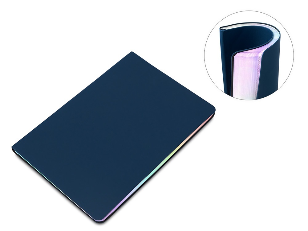 Блокнот А5 в гибкой обложке Fellini с голографическим срезом