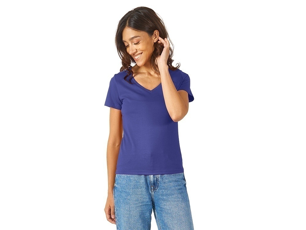 Футболка Heavy Super Club женская с V-образным вырезом