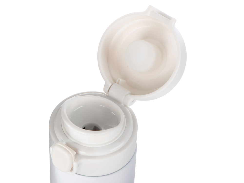 Вакуумная термокружка c кнопкой Guard, soft-touch, 400 мл, тубус