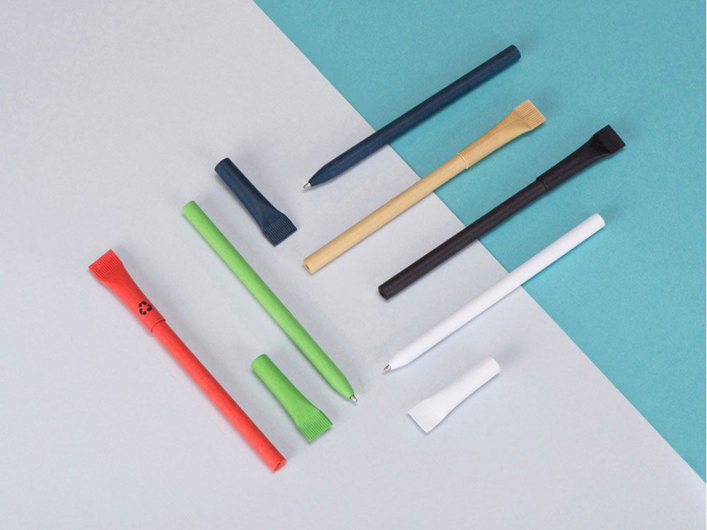 Ручка из переработанной бумаги с колпачком Recycled