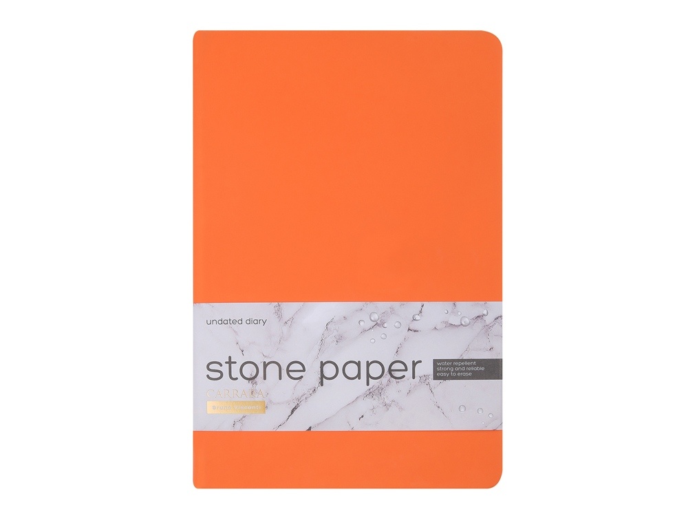 Ежедневник с каменной бумагой недатированный А5 Carrara