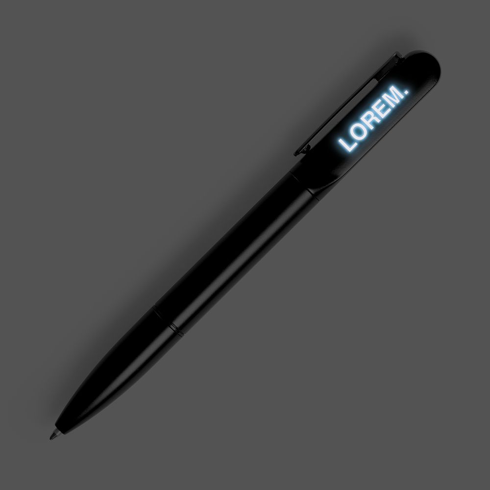 Ручка шариковая Lucenti с подсветкой логотипа, в футляре