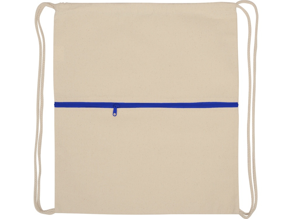 Рюкзак-мешок хлопковый Lark с цветной молнией