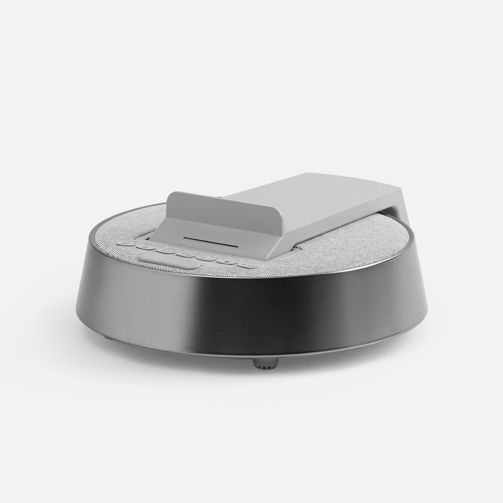 Bluetooth-колонка с беспроводной зарядкой и часами netEnergy