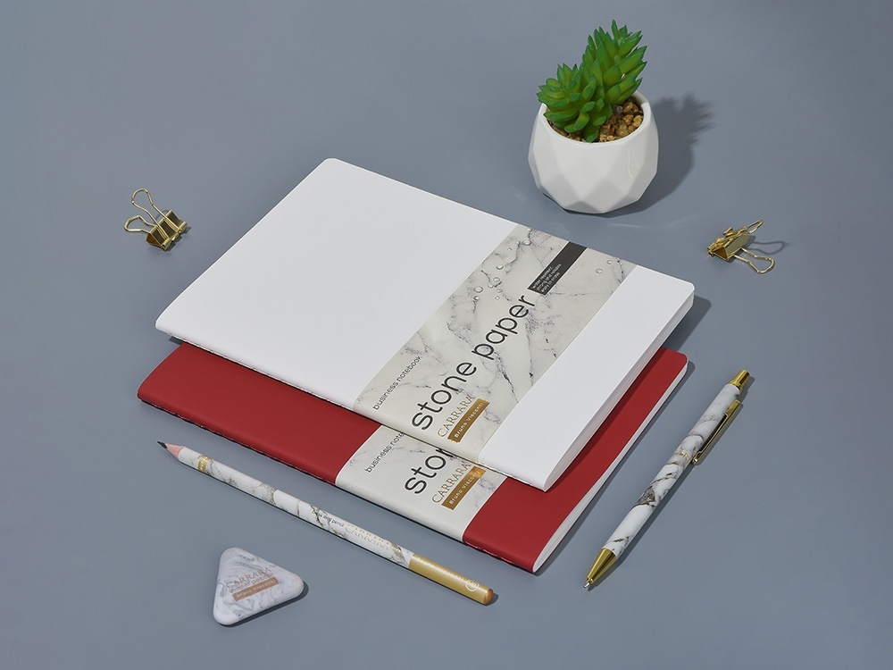 Тетрадь с каменной бумагой А5 Carrara