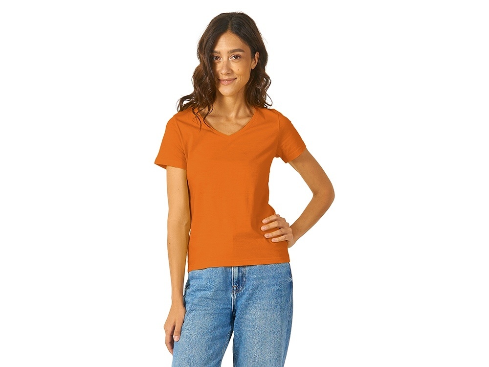 Футболка Heavy Super Club женская с V-образным вырезом