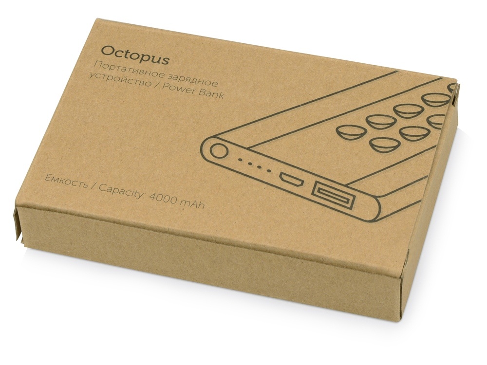 Внешний аккумулятор Octopus, 4000 mAh