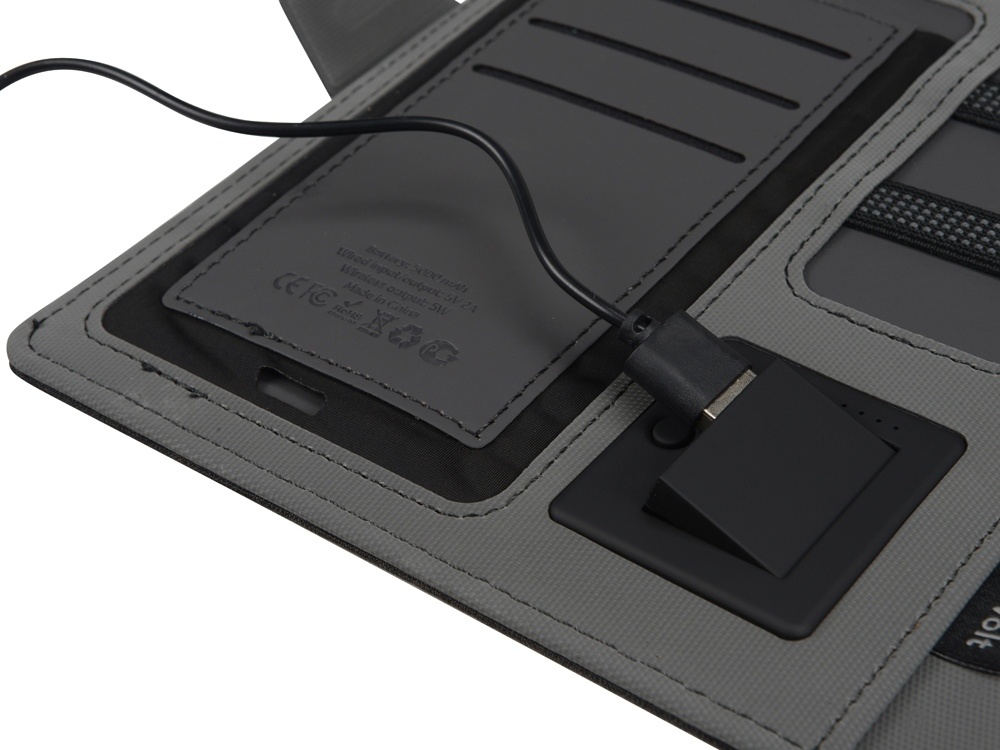 Органайзер с беспроводной зарядкой Powernote, 5000 mAh